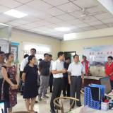 河东区区委书记李建成等辅导冒雨到访云顶集团智慧养老调查